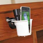 Railblaza Starporthalterung (E-Serie) mit USB Port in schwarz in Kombination mit DrinkHold.