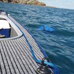 Railblaza Eye25 montiert auf Deck zum Belegen
