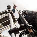 Railblaza Railmounts 32-41 in black with vertical rod holder