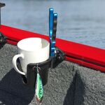 Railblaza StarPort TrackLoader mit Getränkehalrter