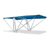 Capotas bimini con soporte para equipos