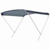 Toldo Bimini / toldo parasol ELEGANCE con 2 arcos / altura 140 cm - anchura 150 cm azul