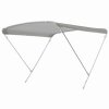 Toldo Bimini / toldo parasol ELEGANCE con 2 arcos / altura 140 cm - anchura 170 cm gris