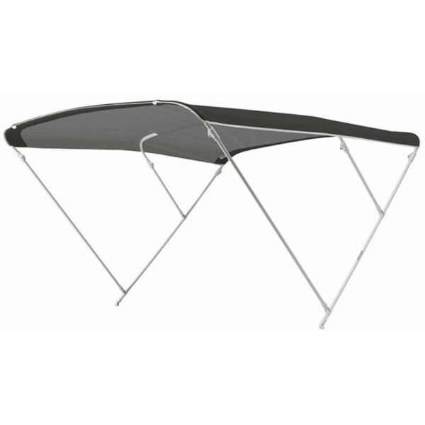Toldo Bimini / toldo parasol ELEGANCE con 3 arcos / altura 115 cm - anchura 150 cm negro