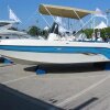 Toldo Bimini / toldo parasol ELEGANCE con 3 arcos / altura 140 cm - anchura 150 cm laguna