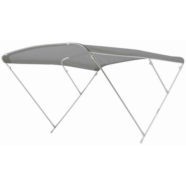 Bimini-Top ELEGANCE with 3 arches / height 140 cm - width 200 cm grey