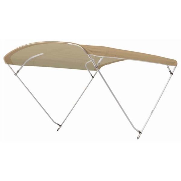 Bimini top / sun canopy CHIC with 4 arches / height 140 cm - width 230 cm beige
