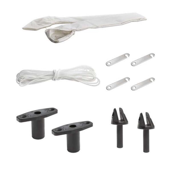 Toldo Bimini / toldo parasol CHIC con 4 arcos / altura 140 cm - anchura 260 cm  azul