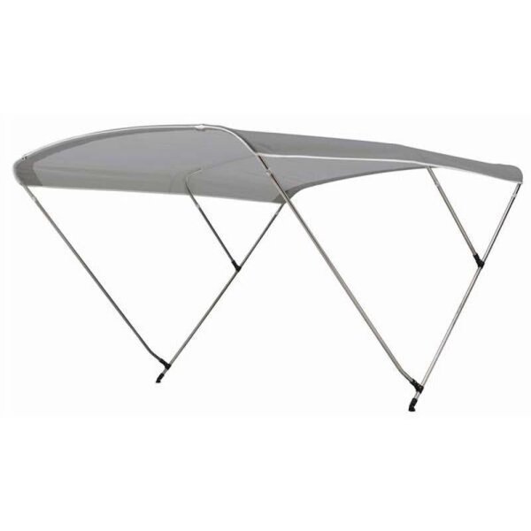 Toldo Bimini / toldo parasol SPORT con 3 arcos / altura 115 cm - anchura 150 cm gris