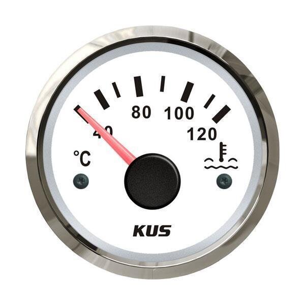Indicador de temperatura KUS para agua de refrigeración del motor - blanco