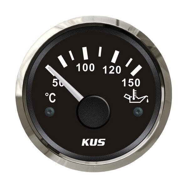 Indicador de temperatura KUS para aceite de motor y de transmisión - negro