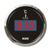 Indicador de temperatura KUS para el agua de refrigeración del motor (digital) - negro