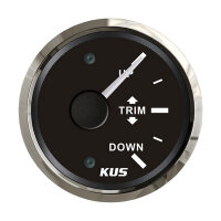 Indicador KUS Trim (vertical) 0-190 ohmios - negro