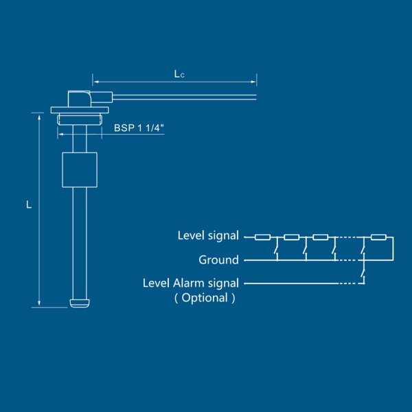 KUS S3 fuel and water level sensor 30 cm