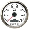Cuentorrevoluciones KUS con contador de horas de funcionamiento para motores fuera borda - blanco