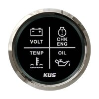 Indicador de alarma cu&aacute;druple KUS - negro