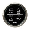 Indicador de alarma cuádruple KUS - negro