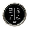 KUS 4 LED alarm gauge - black
