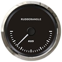 KUS rudder angle gauge (gro&szlig;) - black