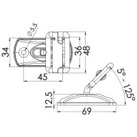 Juego de herrajes de cubierta de acero inoxidable para...