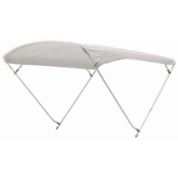 Toldo Bimini / toldo parasol CHIC con 3 arcos / altura 95 cm - anchura 215 cm blanco