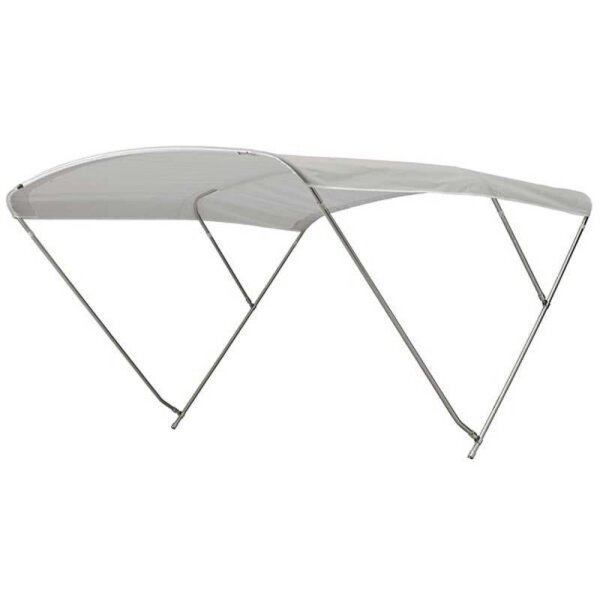 Toldo Bimini / toldo parasol ROYAL con 3 arcos Altura 115 cm - Anchura 215 cm -  Plateado (5035)