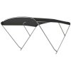 Bimini-Top ROYAL with 3 arches / height 140 cm - width 185 cm - Jet Black (5032)