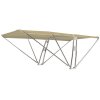 Toldo Bimini / toldo parasol SUPERIOR con soporte para equipos BARCA  - Ancho 200 cm / Altura 130 cm - Dune (5026)