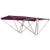 Toldo Bimini / toldo parasol SUPERIOR con soporte para equipos BARCA  - Ancho 200 cm / Altura 130 cm - Burdeos (5034)