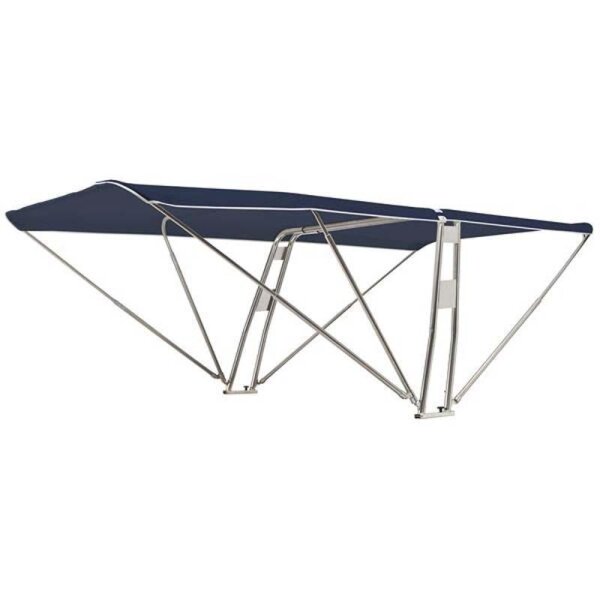 Bimini-Top SUPERIOR with roll bar BARCA  - width 245 cm / height 130 cm - Captain Navy (5057)