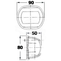 Luz de navegación LED (estribor/verde) 112,5°...