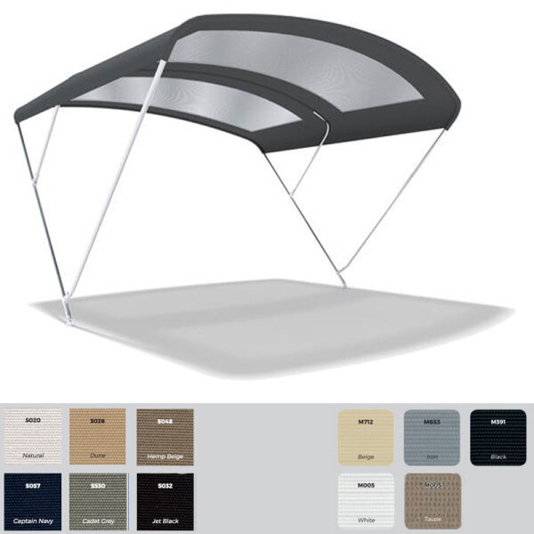 Toldo Bimini / toldo parasol LOOK UP con 3 arcos