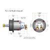Hydrodrive MF75W Hydraulic Steering Complete Kit for Outboard Motors Up to 75 PS