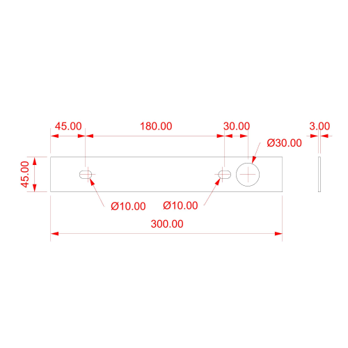 Contraplaca inferior para soporte de aparatos