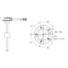 KUS NMEA 2000 Transductor sumergible NS5 para depósitos de combustible y agua - 250 mm