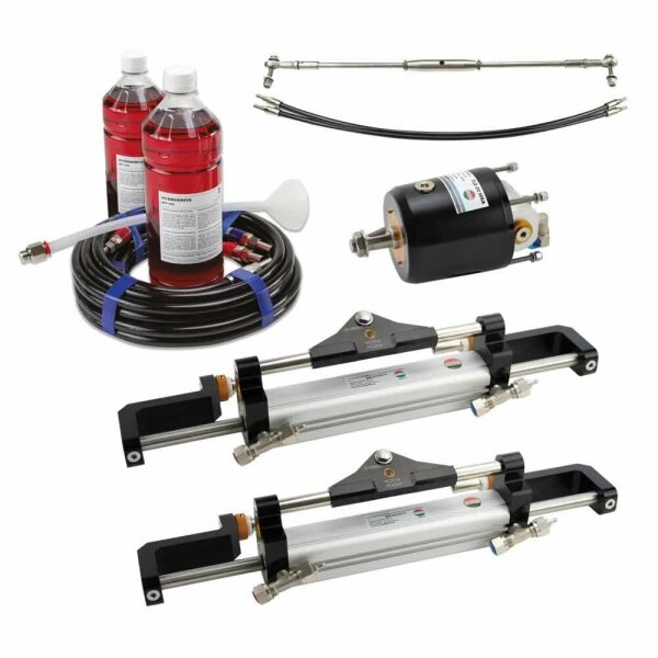 Hydrodrive Dirección hidráulica MF255WTS-TDF para motores fueraborda de hasta 350 CV (motor doble)