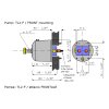 Hydrodrive Dirección hidráulica MF255WTS-TDF para motores fueraborda de hasta 350 CV (motor doble)