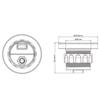 KUS Instrumento/pantalla LCD multifuncional NMEA 2000...